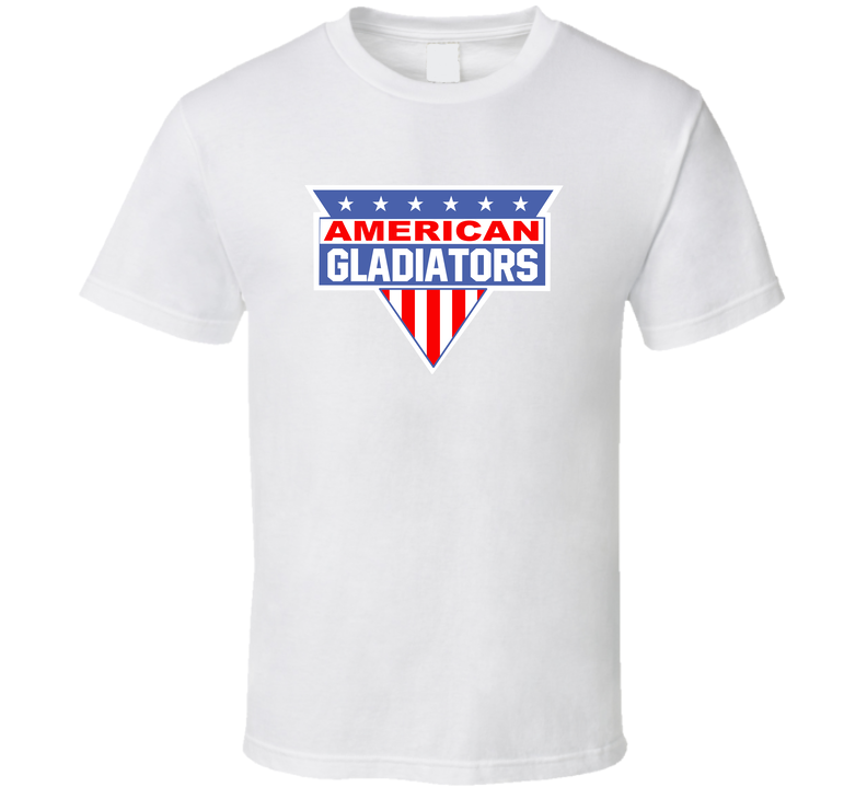 American Gladiators Retro 80s Tv Show Logo Fan White Unisex T Shirt