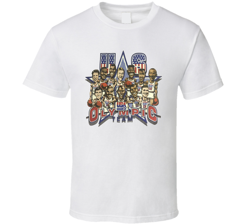 Usa Basketball 1992 Olympics Dream Team White Unisex T Shirt