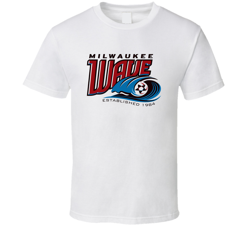 Milwaukee Wave United A-league Soccer Fc Team Retro Logo White Unisex T Shirt Milwaukee Wave United A-league Soccer Fc Team Retro Logo White Unisex T Shirt