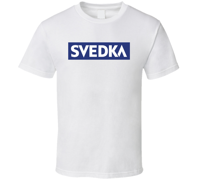 Svedka Vodka Drink Logo White Unisex T Shirt