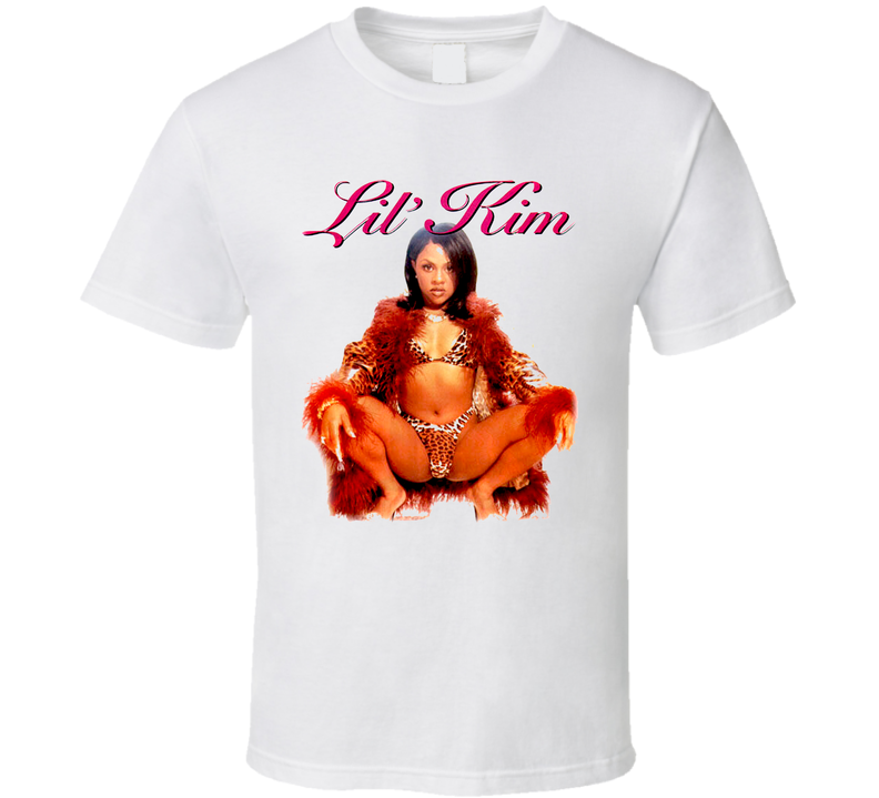 Lil Kim Poster Rap Hip Hop White Unisex T Shirt