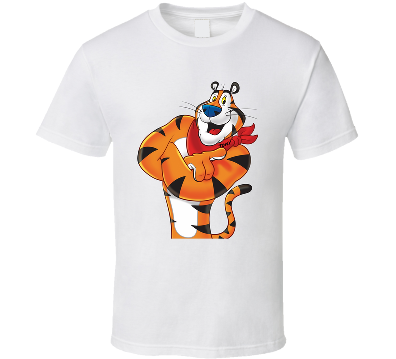 Tony The Tiger Frosted Flakes Cereal Mascot White Unisex T Shirt