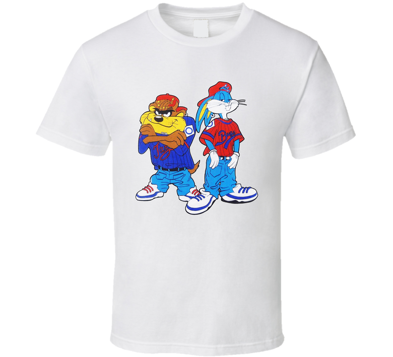 Bugs Bunny Tazmanian Devil Hip Hop Characters White Unisex T Shirt