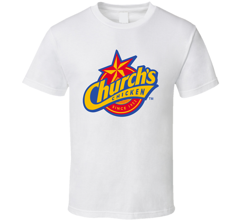 Church's Chicken Favourite Food White Unisex T Shirt