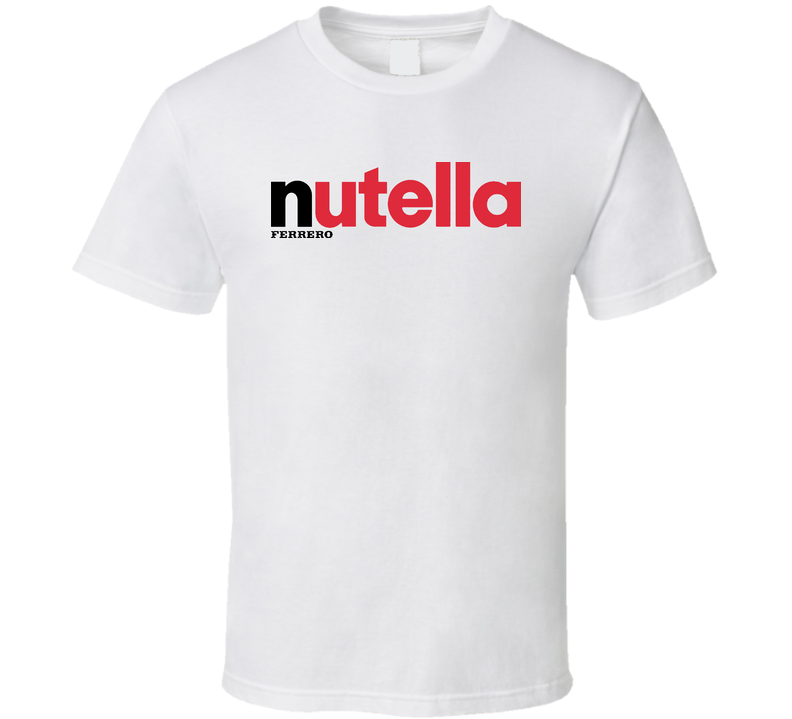 Nutella Chocolate Spread Italian White Unisex T Shirt Nutella Chocolate Spread Italian White Unisex T Shirt