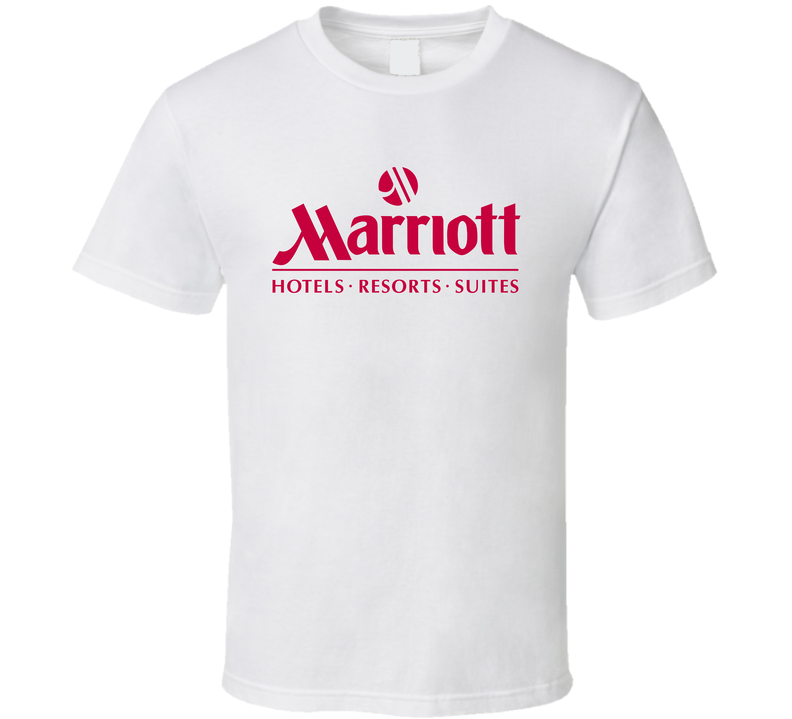 Marriott International Nasdaq Company Logo Employee Fan White Unisex T Shirt