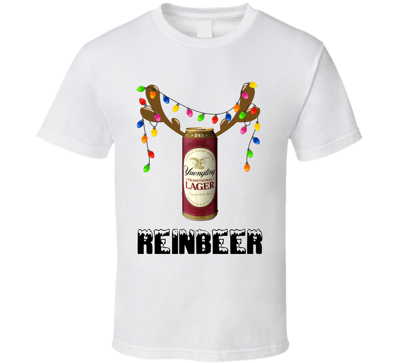 Yuengling Reinbeer Funny Beer Lager Fan Christmas White Unisex T Shirt Yuengling Reinbeer Funny Beer Lager Fan Christmas White Unisex T Shirt