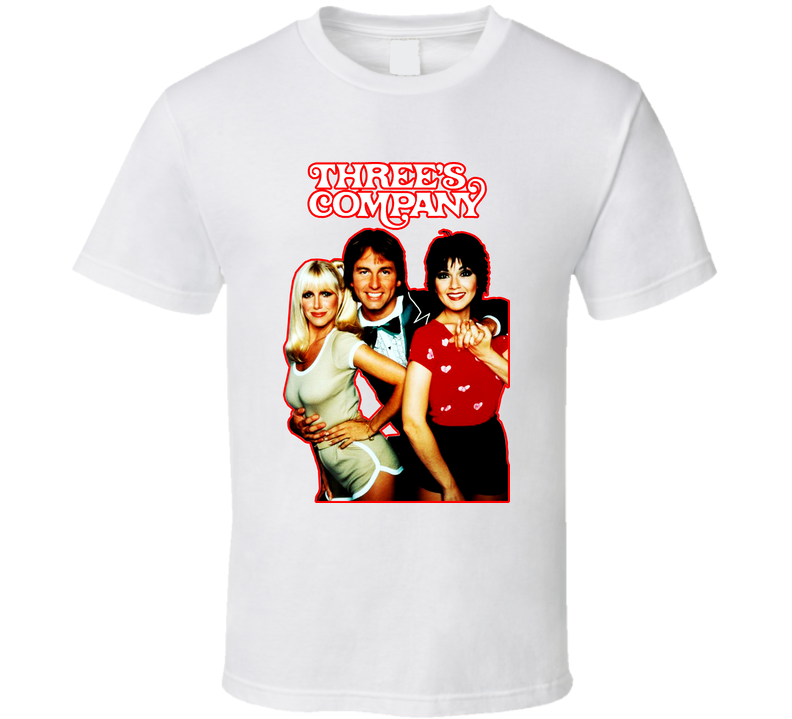 Three's Company White Unisex T Shirt Three's Company White Unisex T Shirt