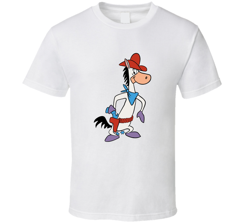 Quick Draw Mcgraw Retro Cartoon Character White Unisex T Shirt Quick Draw Mcgraw Retro Cartoon Character White Unisex T Shirt