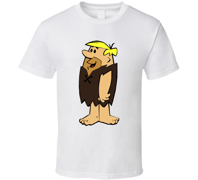 Barney Rubble Flintstones Retro Cartoon White Unisex T Shirt Barney Rubble Flintstones Retro Cartoon White Unisex T Shirt