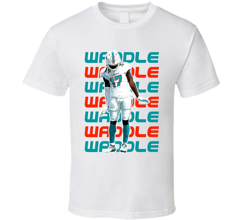 Jaylen Waddle Touch Down Celebration White Unisex T Shirt