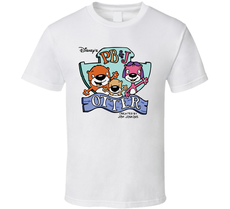 Pb&j Otter 90s Kids Tv Show Cartoon White Unisex T Shirt Pb&j Otter 90s Kids Tv Show Cartoon White Unisex T Shirt