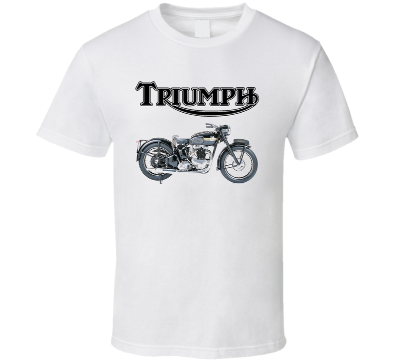 Triumph Motorcycle Biker Cool Classic White Unisex T Shirt Triumph Motorcycle Biker Cool Classic White Unisex T Shirt