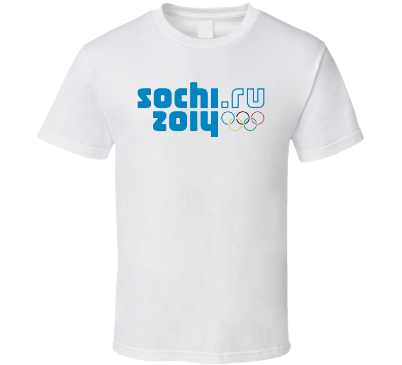Sochi 2014 Ru Winter Olympics White Unisex T Shirt