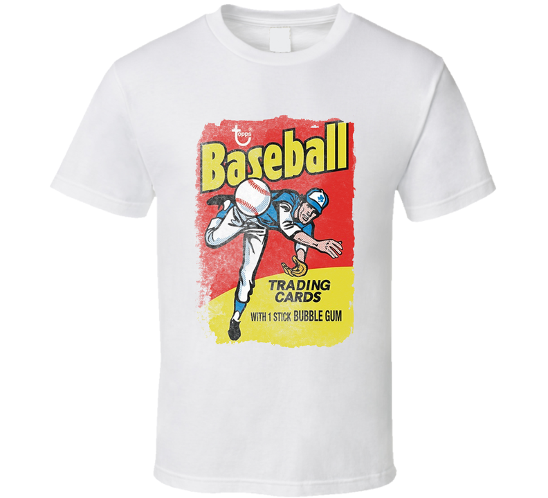 Topps Baseball Card Gum White Unisex T Shirt Topps Baseball Card Gum White Unisex T Shirt