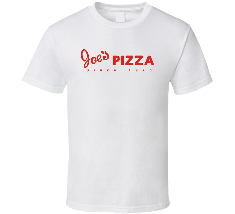 Joes Pizza New York Pizzeria Restaurant White Unisex T Shirt Joes Pizza New York Pizzeria Restaurant White Unisex T Shirt