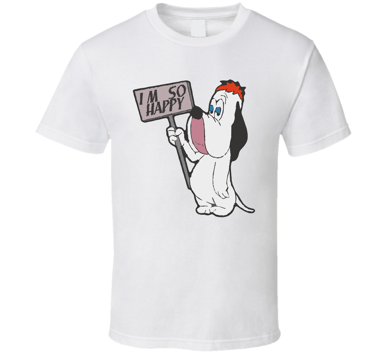 Droopy The Dog Animated Cartoon 50s White Unisex T Shirt