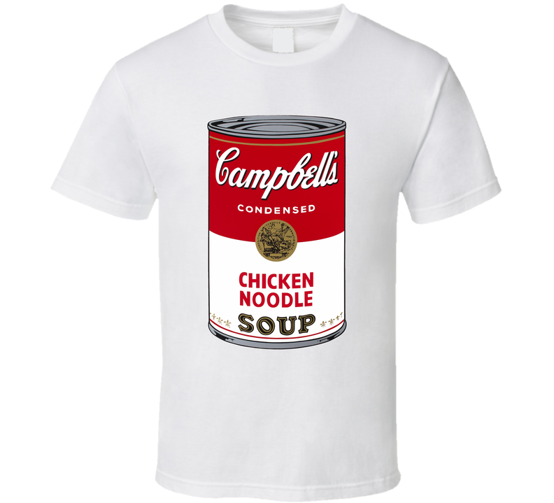 Campbell's Chicken Noodle Soup Label Can White Unisex T Shirt