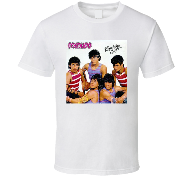 Menudo Reaching Out Retro Look  Fan White Unisex T Shirt