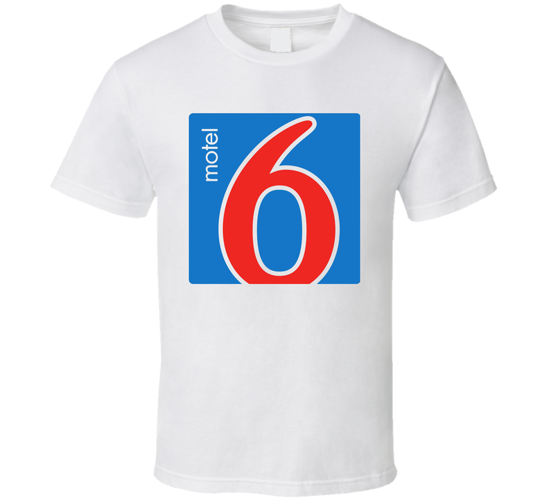 Motel 6 Hotel Logo White Unisex T Shirt