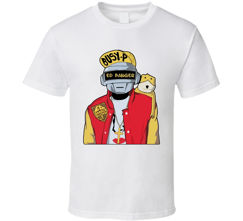 Ed Banger Busy P Techo Dance White Unisex T Shirt