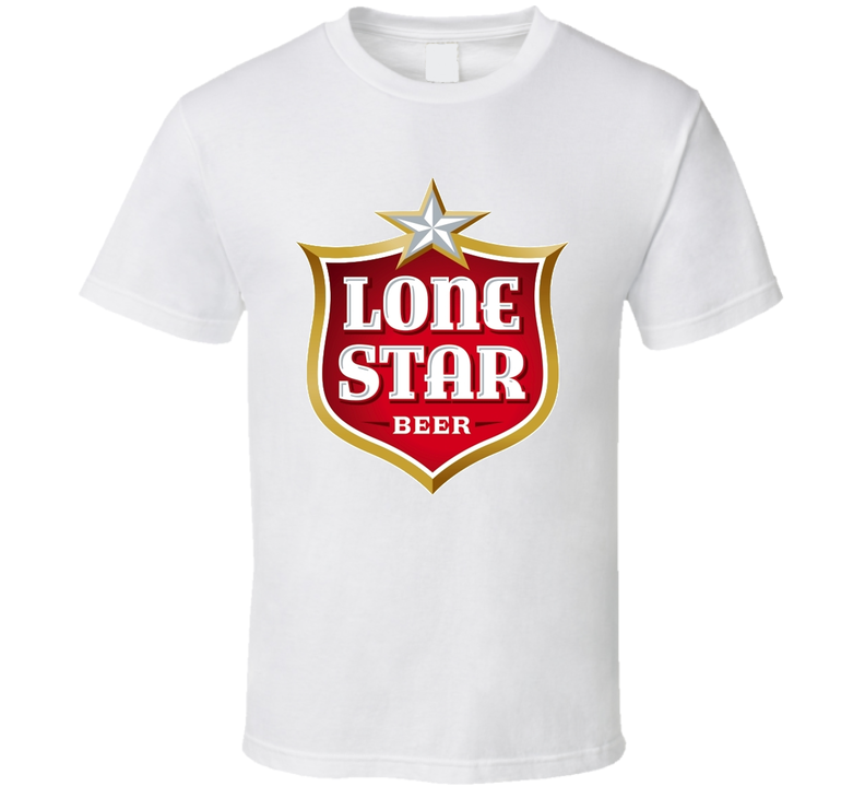 Lone Star Beer Logo Drinking White Unisex T Shirt Lone Star Beer Logo Drinking White Unisex T Shirt