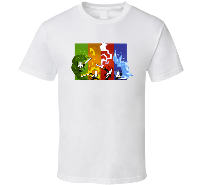 Castle Crashers Video Game White Unisex T Shirt Castle Crashers Video Game White Unisex T Shirt
