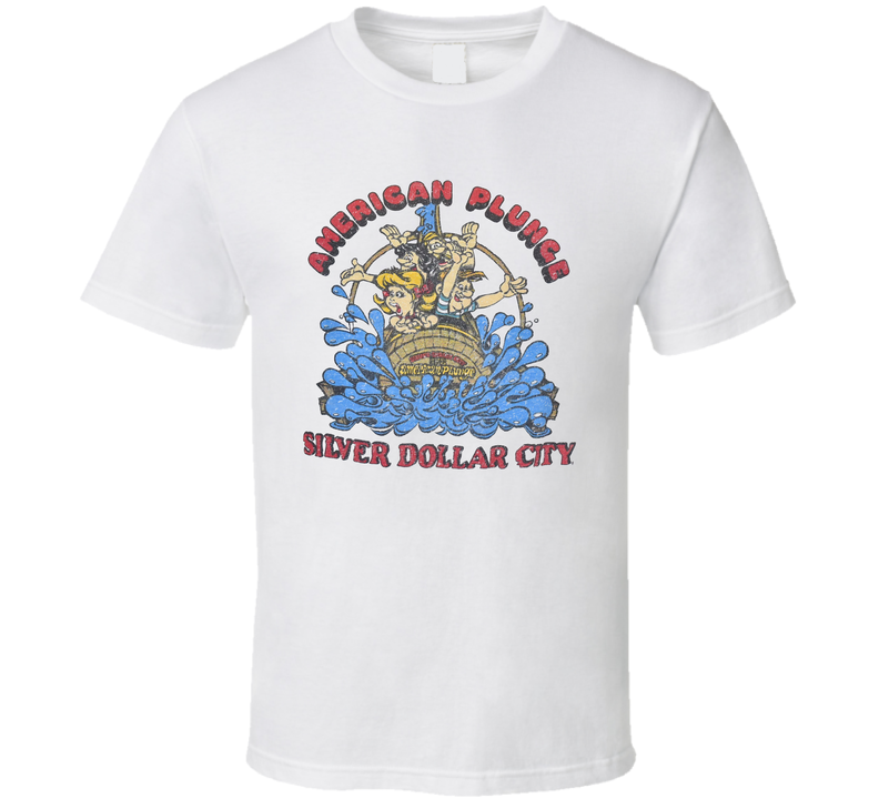 American Plunge Silver Dollar City Vintage White Unisex T Shirt American Plunge Silver Dollar City Vintage White Unisex T Shirt