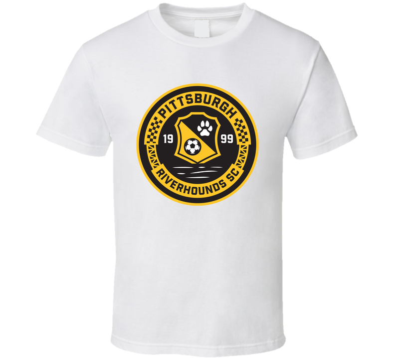Pittsburgh Riverhounds Sc A-league Soccer Fc Team Retro Logo White Unisex T Shirt Pittsburgh Riverhounds Sc A-league Soccer Fc Team Retro Logo White Unisex T Shirt
