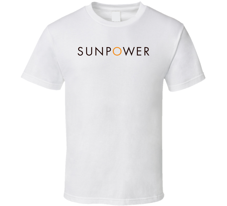 Sunpower Corporation Nasdaq Company Logo Employee Fan White Unisex T Shirt