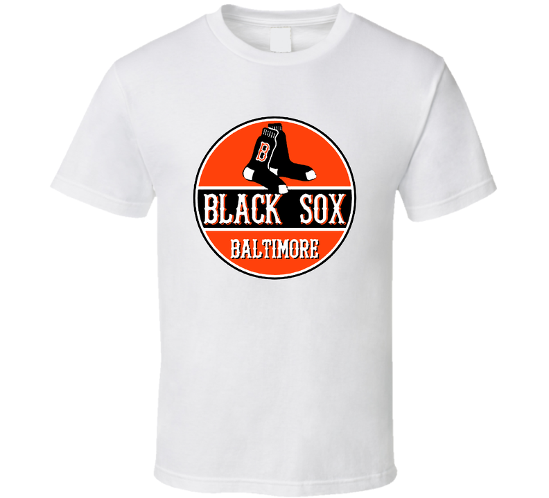 Baltimore Black Sox Negro Baseball Team Retro White Unisex T Shirt Baltimore Black Sox Negro Baseball Team Retro White Unisex T Shirt