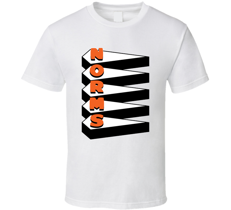 Norms Los Angeles Restaurant Cool White Unisex T Shirt