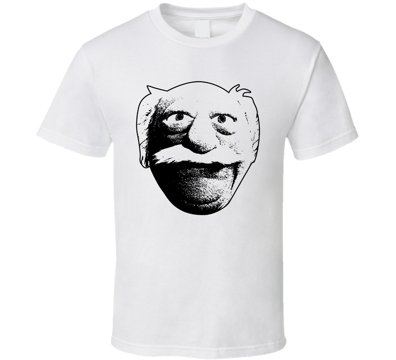 Waldorf The Muppets 80s Tv Show Character Fan White Unisex T Shirt