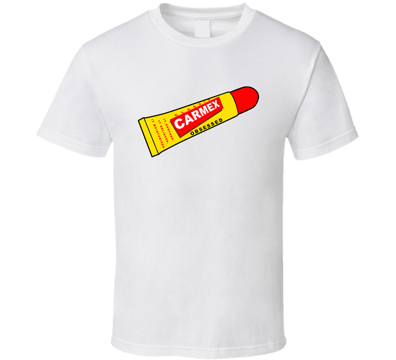 Carmex Obsessed Popular Lip Balm Lovers White Unisex T Shirt Carmex Obsessed Popular Lip Balm Lovers White Unisex T Shirt