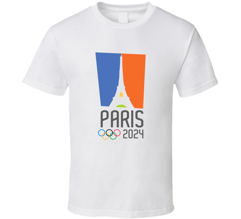 Paris 2024 Olympics Logo White Unisex T Shirt Paris 2024 Olympics Logo White Unisex T Shirt