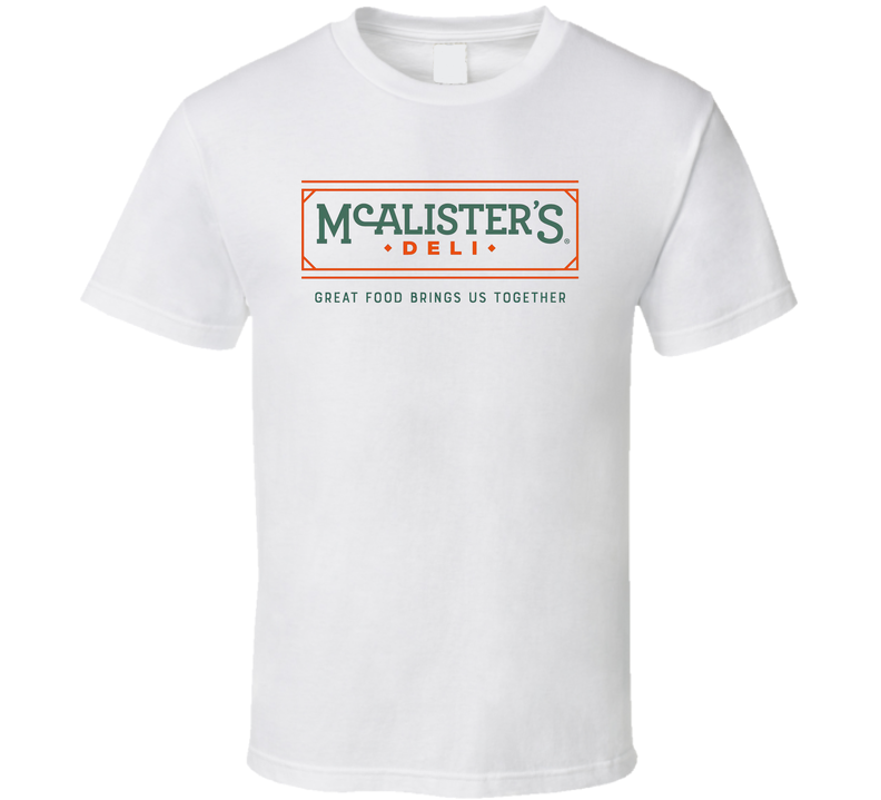 Mcalisters Deli Favourite Food White Unisex T Shirt