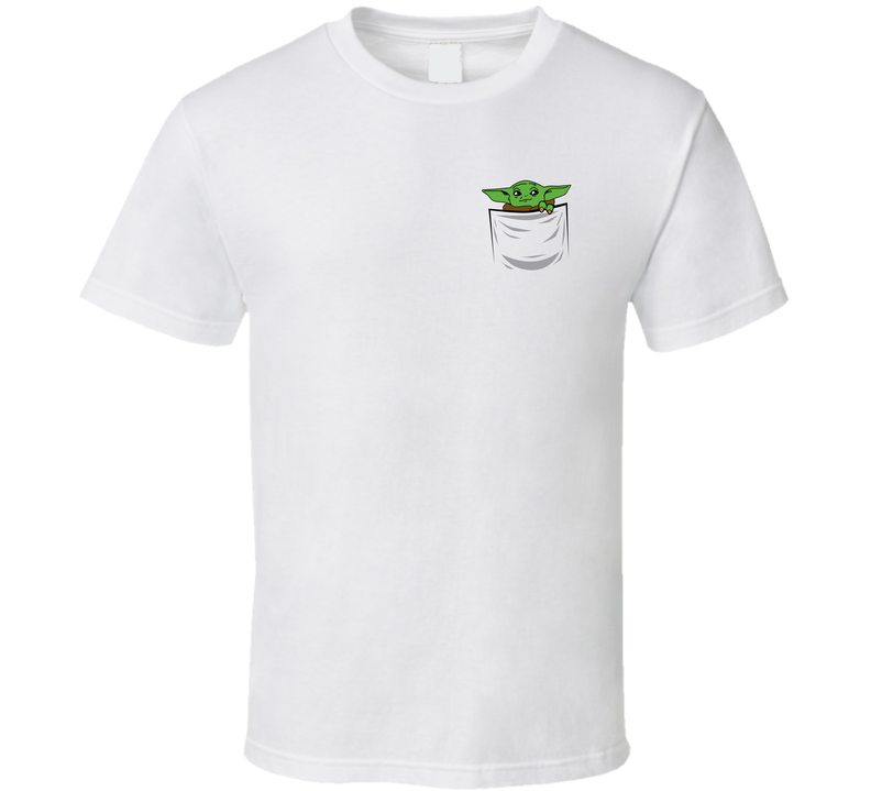 Baby Yoda In A Pocket Cute Star Wars The Mandalorian Fan White Unisex T Shirt Baby Yoda In A Pocket Cute Star Wars The Mandalorian Fan White Unisex T Shirt