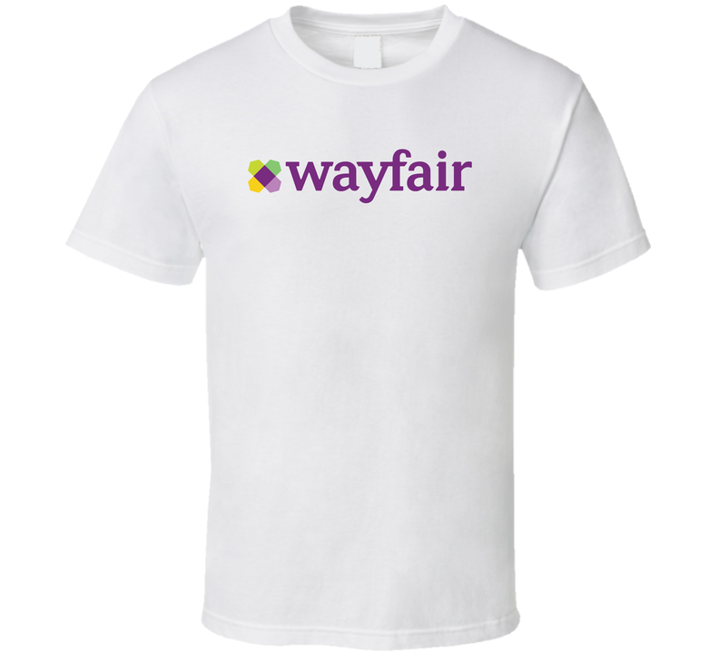 Wayfair Nasdaq Company Logo Employee Fan White Unisex T Shirt