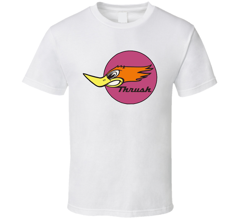 Thrush Mufflers T-Shirt retro racing NASCAR INDY F1 White Unisex T Shirt Thrush Mufflers T-Shirt retro racing NASCAR INDY F1 White Unisex T Shirt