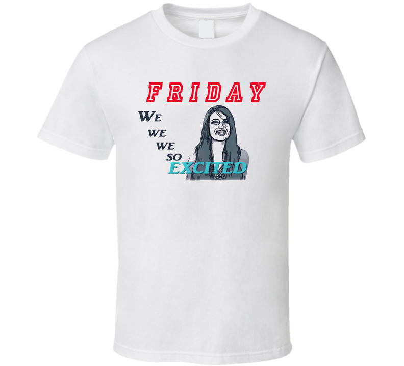 Rebecca Black Friday So Excited White Unisex T Shirt Rebecca Black Friday So Excited White Unisex T Shirt