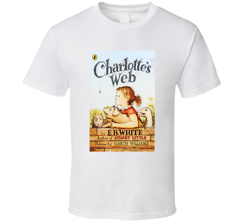 Charlotte's Web Classic Children's Storybook Cover White Unisex T Shirt Charlotte's Web Classic Children's Storybook Cover White Unisex T Shirt