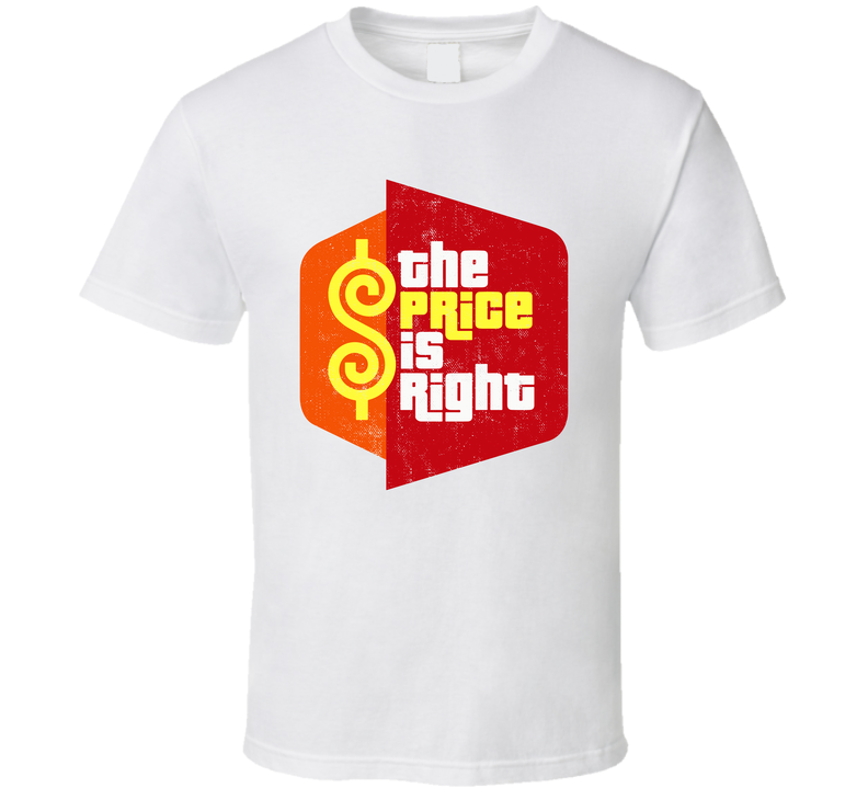 Price Is Right Retro Vintage Tv Gameshow Logo White Unisex T Shirt Price Is Right Retro Vintage Tv Gameshow Logo White Unisex T Shirt