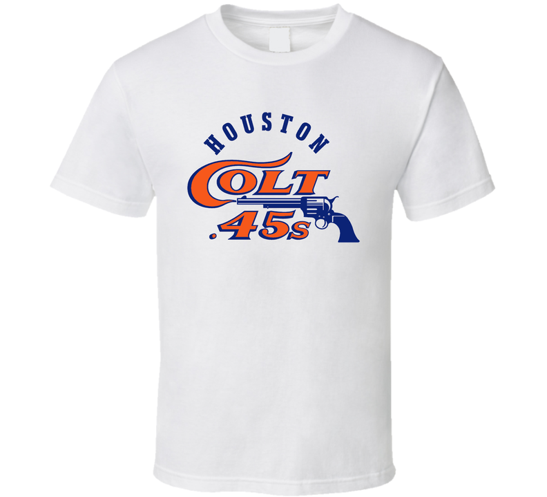 Houston Colt .45s Old Mlb Logo White Unisex T Shirt