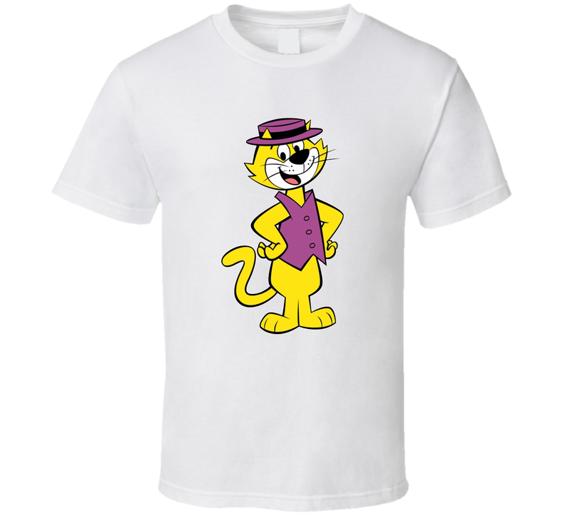 Top Cat Cartoon Retro Cartoon Character White Unisex T Shirt Top Cat Cartoon Retro Cartoon Character White Unisex T Shirt