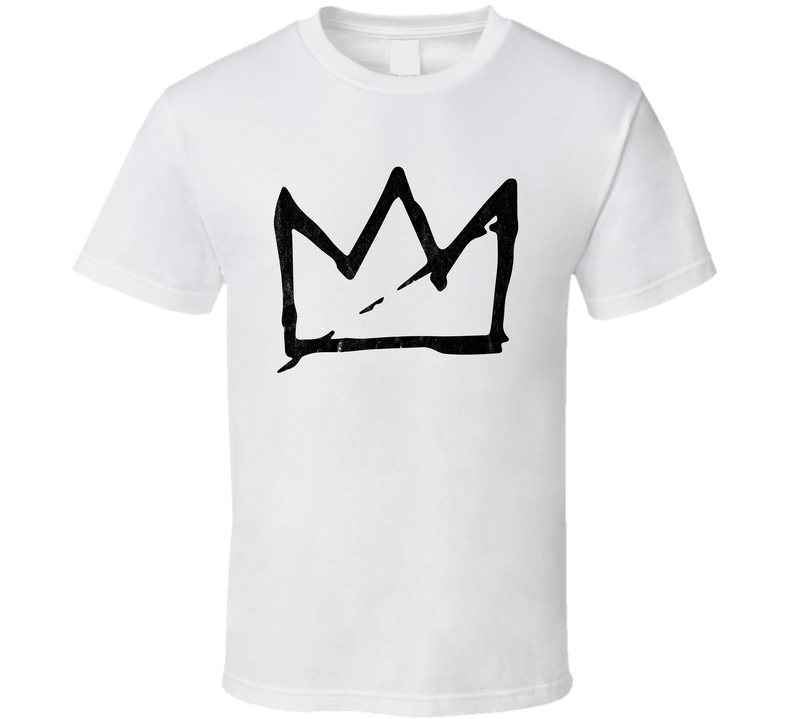 Basquiat Crown Artist Symbol Logo Fan Art Cool White Unisex T Shirt Basquiat Crown Artist Symbol Logo Fan Art Cool White Unisex T Shirt