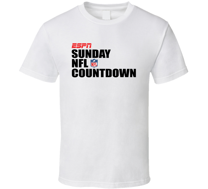 Espn Sunday Football Countdown Sports Fan White Unisex T Shirt