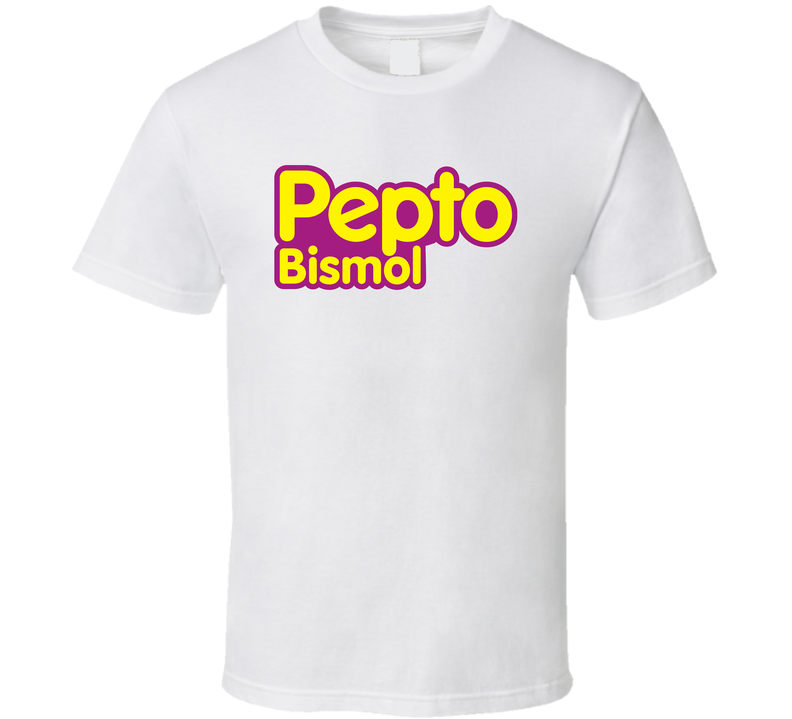 Pepto Bismol Best Over The Counter Medication Logo White Unisex T Shirt Pepto Bismol Best Over The Counter Medication Logo White Unisex T Shirt