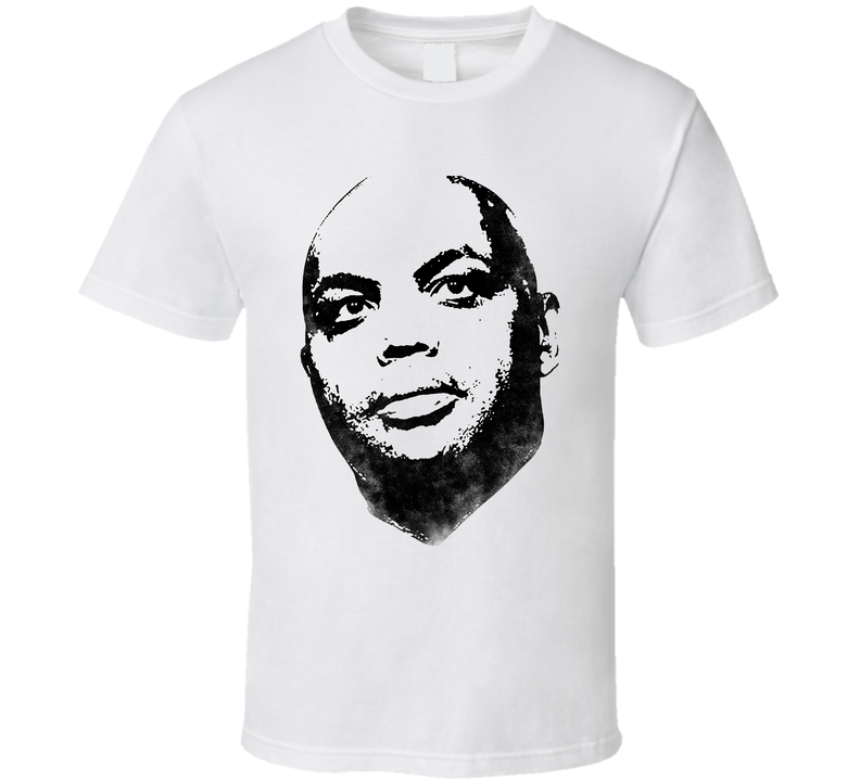 Charles Barkley Face Basketball White Unisex T Shirt Charles Barkley Face Basketball White Unisex T Shirt