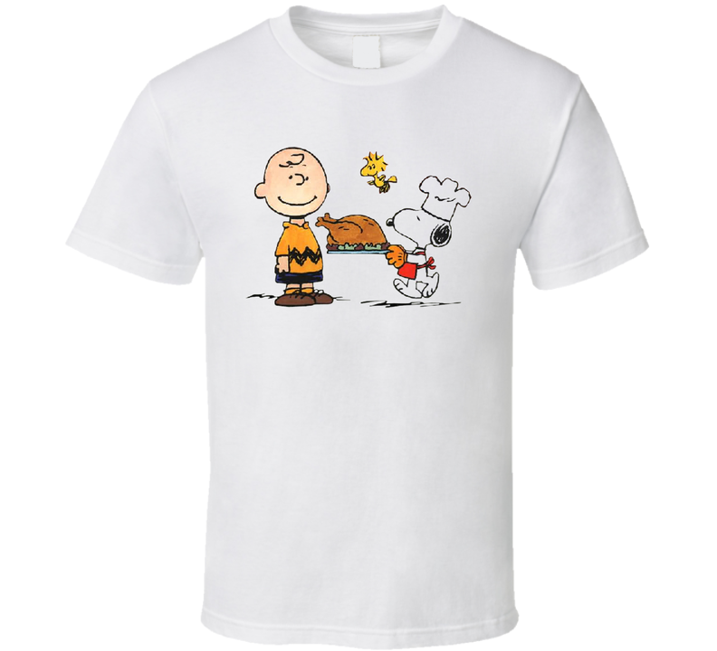 Charlie Brown's Thanksgiving White Unisex T Shirt Charlie Brown's Thanksgiving White Unisex T Shirt