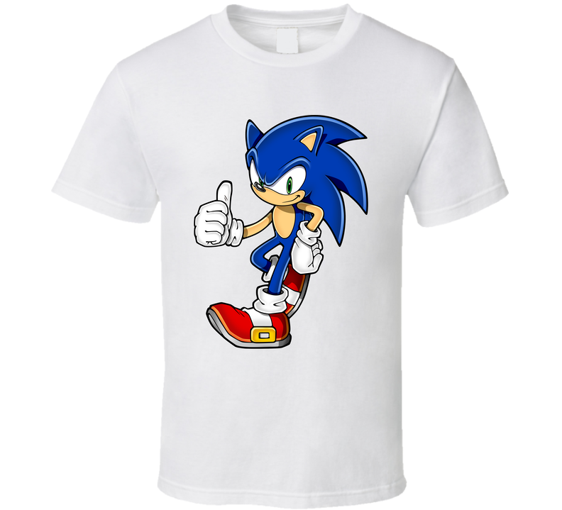 Sonic Sonic The Hedgehog Video Game Character White Unisex T Shirt Sonic Sonic The Hedgehog Video Game Character White Unisex T Shirt
